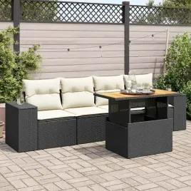 vidaxl-5-cz-zestaw-wypoczynkowy-do-ogrodu-poduszki-czarny-rattan-pe