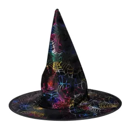 kapelusz-czarownicy-wiedzmy-czarny-kolorowa-pajeczyna-halloween-dzieciecy
