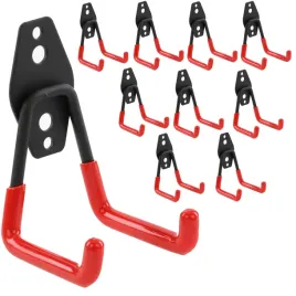 10x-hak-scienny-prosty-7cm-narzedzia-garaz-ogrod-sprzet-40kg-wieszak-mlotek