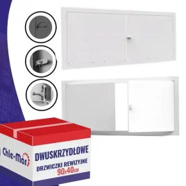 drzwiczki-rewizyjne-inspekcyjne-dwuskrzydlowe-maxi-90x40cm-biale-pokretlo