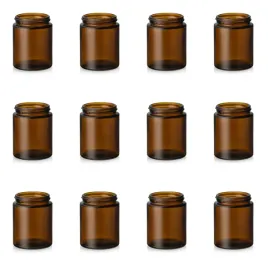 sloik-pojemnik-szklany-do-swiec-brazowy-160-ml-zestaw-12-sztuk