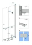 modul-kabiny-fold-n2-chrom-120-rea-krotszy-bok-120-cm