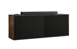 szafka-rtv-rico-2-dab-craft-zloty-czarny-ryflowany-z-polka-zamknieta