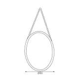 lustro-na-pasku-grace-80-stan-nowy