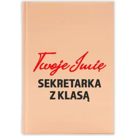 kalendarz-ksiazkowy-2026-rok-brzoskwiniowy-a5-sekretarka-z-klasa-imie-wzory