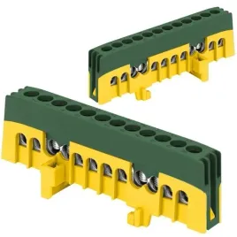 listwa-zaciskowa-izolowana-pro-pe-12-przewodow-zielony-na-szyne-din-th-35