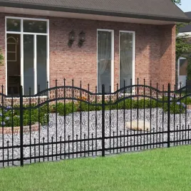 vidaxl-ogrodzenie-z-grotami-czarne-140-cm-malowana-proszkowo-stal