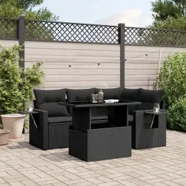 vidaxl-5-cz-zestaw-wypoczynkowy-do-ogrodu-poduszki-czarny-rattan-pe