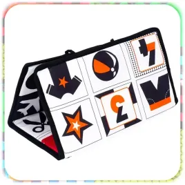 ksiazeczka-kontrastowa-dla-niemowlat-z-lusterkiem-sensoryczna-skladana-0