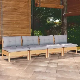 vidaxl-4-osobowa-sofa-ogrodowa-z-szarymi-poduszkami-drewno-sosnowe