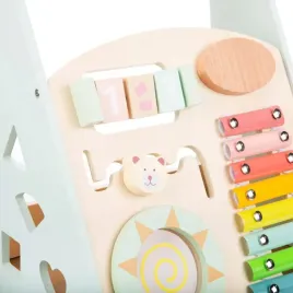 drewniany-chodzik-pchacz-manipulacyjny-multimedialna-stacja-zabaw-zielony