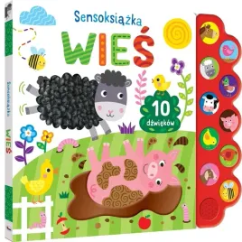 duze-piekne-wydanie-ksiazka-faktury-kolory-10-dzwiekow-zwierzeta-wies