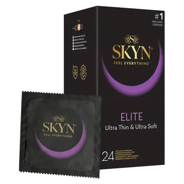 Prezerwatywy Unimil SKYN ELITE nielateksowe ULTRA CIENKIE nawilżane 24 szt.