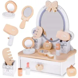 toaletka-drewniana-dla-dziewczynki-szufladka-akcesoria-za5614