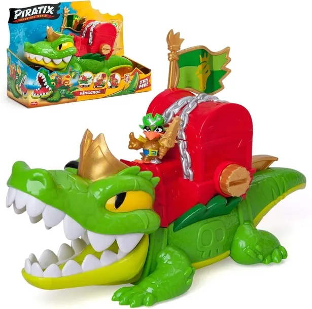 Piratix Zestaw Crazy Jungle Krokodyl King Croc Kapitan JawCrush