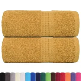 vidaxl-reczniki-2-szt-frogn-zlote-30x30-cm-100percent-bawelna