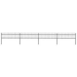 vidaxl-ogrodzenie-z-pretow-z-grotami-stalowe-68-x-06-m-czarne