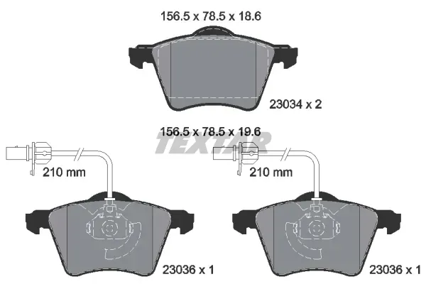 2303401-klocek-hamulcowy-kpl-textar-stan-nowy