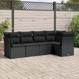 vidaxl-5-cz-zestaw-wypoczynkowy-do-ogrodu-poduszki-czarny-rattan-pe