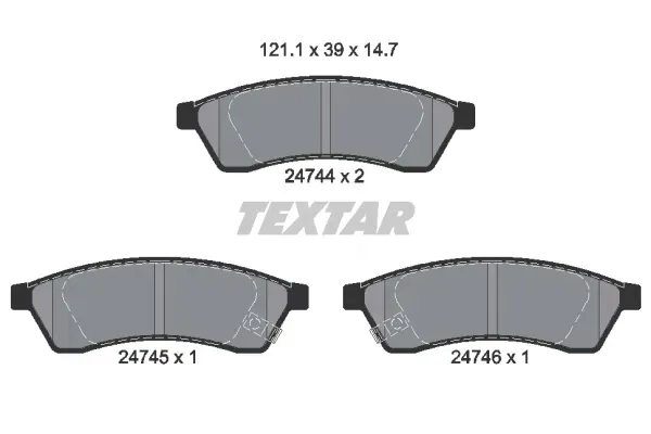 2474401-klocek-hamulcowy-kpl-textar