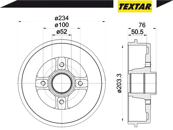 94019700-beben-hamulcowy-textar-waga-z-opakowaniem-13-kg