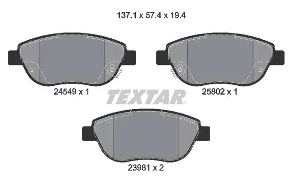 2454901-klocek-hamulcowy-kpl-textar-stan-nowy