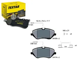 2413301-klocek-hamulcowy-kpl-textar