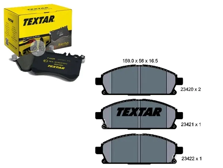 2342001-klocek-hamulcowy-kpl-textar-producent-czesci-textar