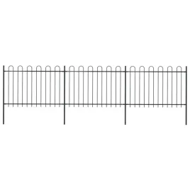 vidaxl-ogrodzenie-z-zaokraglonymi-koncami-stalowe-51x12-m-czarne
