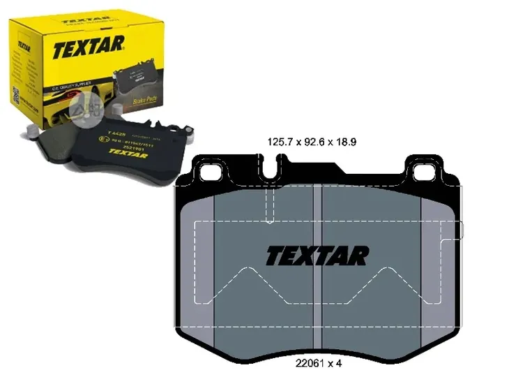2206101-klocek-hamulcowy-kpl-textar-producent-czesci-textar