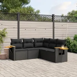 vidaxl-5-cz-zestaw-wypoczynkowy-do-ogrodu-poduszki-czarny-rattan-pe
