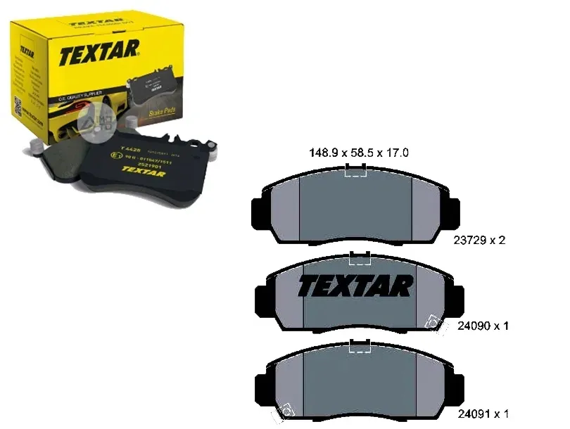 2372901-klocek-hamulcowy-kpl-textar-stan-nowy