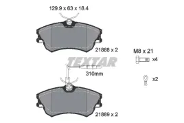 2188801-klocek-hamulcowy-kpl-textar