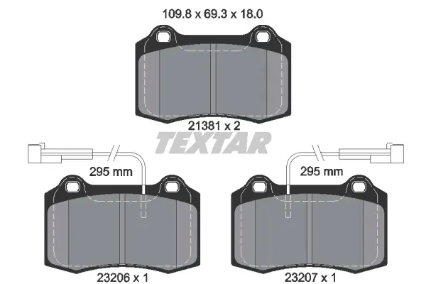 2138103-klocek-hamulcowy-kpl-textar