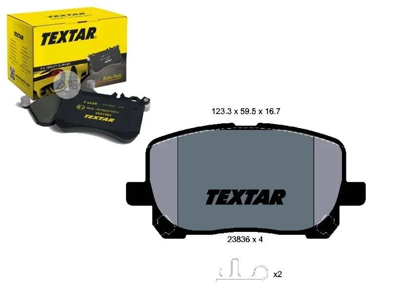 2383601-klocek-hamulcowy-kpl-textar