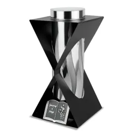 znicz-solarny-klepsydra-28-cm-czarny-znicz-ekskluzywny-metalowy