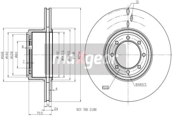 19-2016-tarcza-ham-iveco-t-06-abs-maxgear-stan-nowy