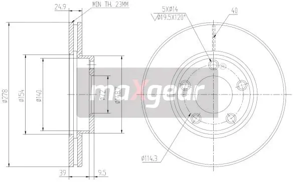 19-1012-tarcza-ham-mazda-p-3-maxgear-waga-z-opakowaniem-7-07-kg