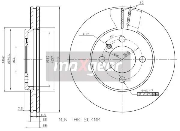 19-0691-tarcza-ham-bmw-p-e30-86-93-maxgear-waga-z-opakowaniem-10-32-kg