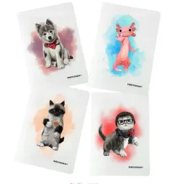 zeszyt-a4-60k-kratka-margines-pp-80g-zwierzeta-kot-pies-gadjoy-narcissus