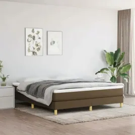 vidaxl-rama-lozka-bez-materaca-ciemnobrazowa-160x200-cm-tkanina