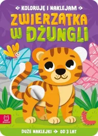 koloruje-i-naklejam-zwierzatka-w-dzungli