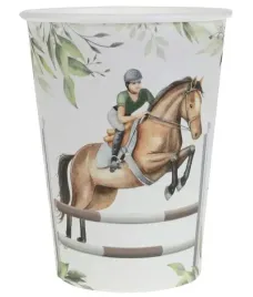 kubeczki-papierowe-brazowy-kon-jazda-konna-10szt
