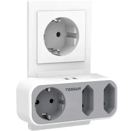 tessan-adapter-gniazda-5w1-z-usb-2x-euro-schuko-2xusb-24a-3600w-szary