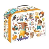 kuferek-szkolny-35-crazy-animals-argus-stan-nowy