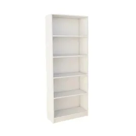 regal-drewniany-bialy-185x40-z-5-polkami-na-ksiazki-zabawki-biuro-pokoj