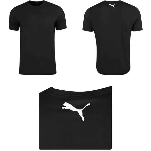 PUMA KOSZULKA MĘSKA CZARNA BAWEŁNIANA T-SHIRT BAWEŁNA ROZ.M
