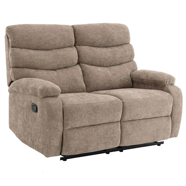 SOFA WYPOCZYNKOWA FOTEL ROZKŁADANY DWUOSOBOWY LEŻANKA TV VERA DUO TAUPE BEŻ