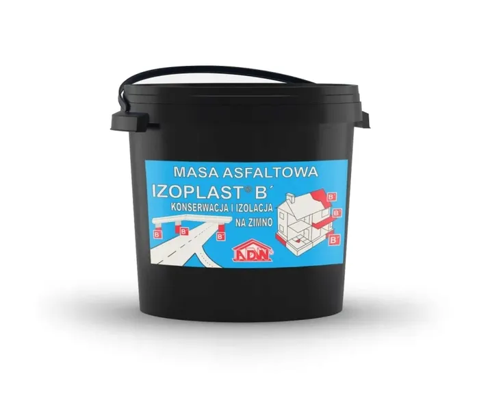 IZOPLAST B masa asfaltowa półciekła na zimno 12kg, izoluje fundamenty, ławy