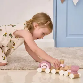 drewniana-kolejka-pociag-z-wagonikami-ciuchcia-rozowa-klocki-viga-polarb